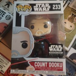 Funko Pop Star Wars Count Dooku Exclusive 