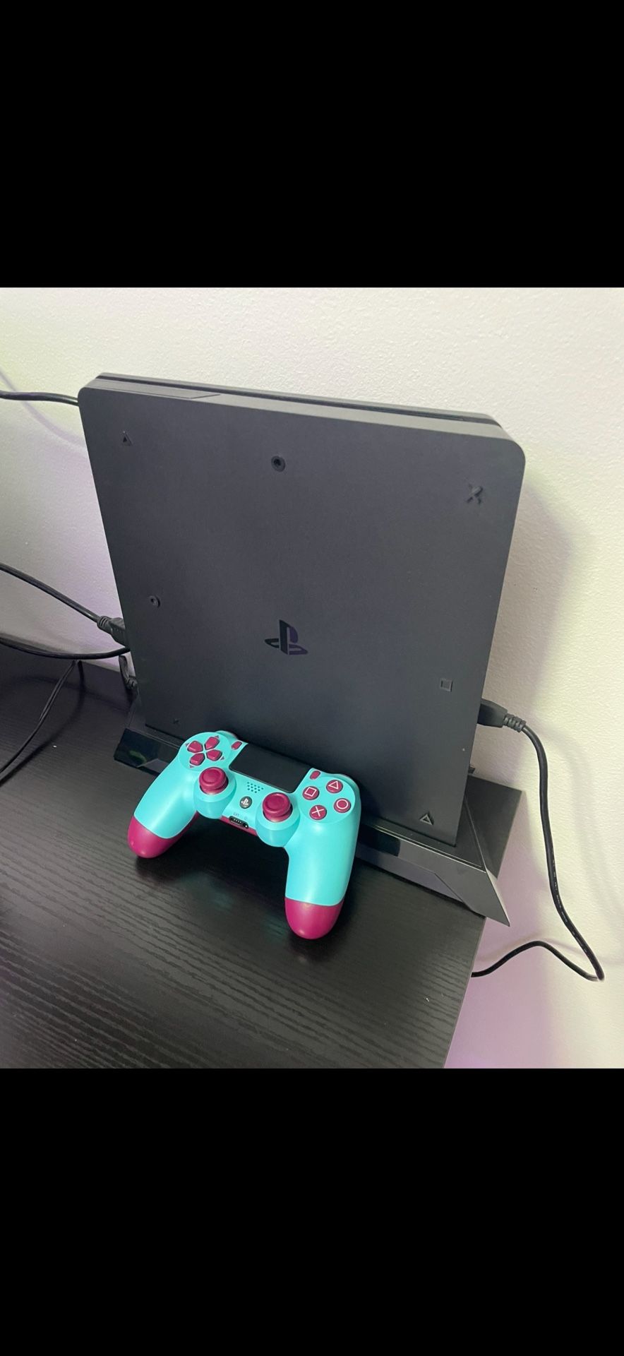 Sony PlayStation 4 Slim Console 1-TB Hard Drive Like New, Perfect Condition, Used A Few Times, No Dent Or Scratches, Controller Included And Stand