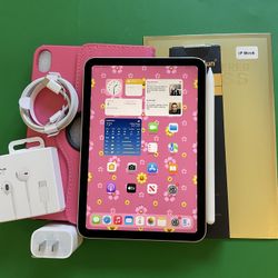 Apple iPad Mini 6th Generation (2021 model / Pink) 64GB with Pink Case, Pen & Accessories 