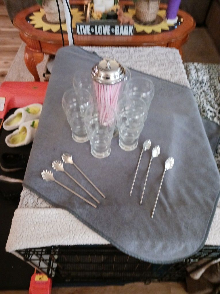 Princess House Crystal Soda Fountain Set Excellent Condition...150.00.