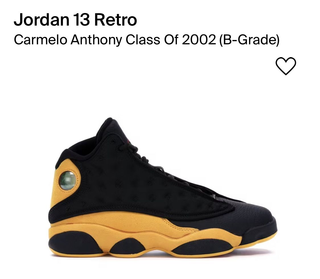 Jordan 13 Retro Melos Class Of 2002 Size 10 DS