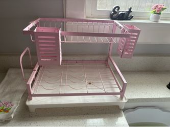 canasta para trastes rosa