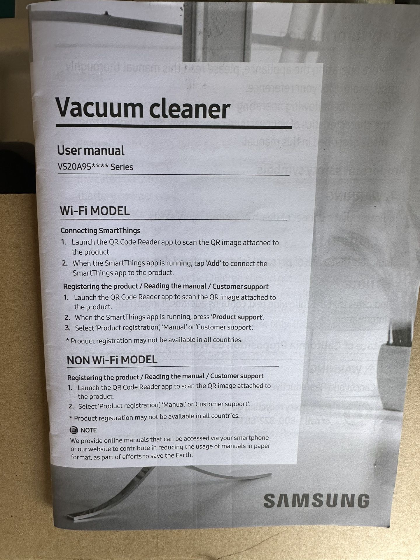 Samsung Vacuum Cleaner 