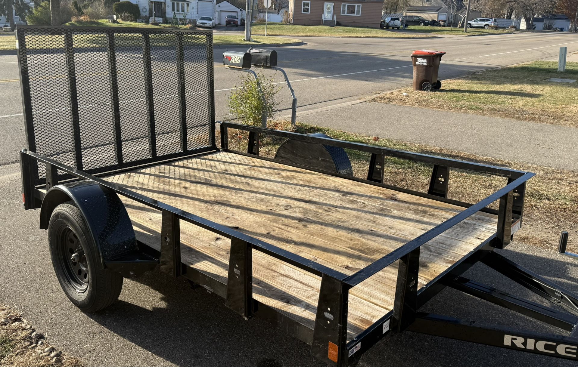 2025 RICE 79”x10’ Utility trailer