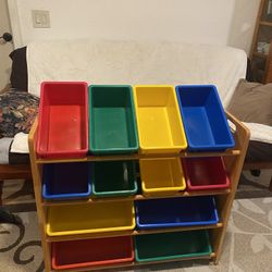 Toy Bin Shelf 