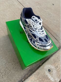 Blue Bottega Veneta orbit sneakers