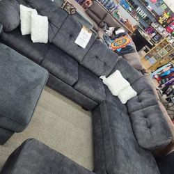 M1S10__ L Shaped Comfort Granite Sectional Couch * Brand New * P A Y   E A S I L Y