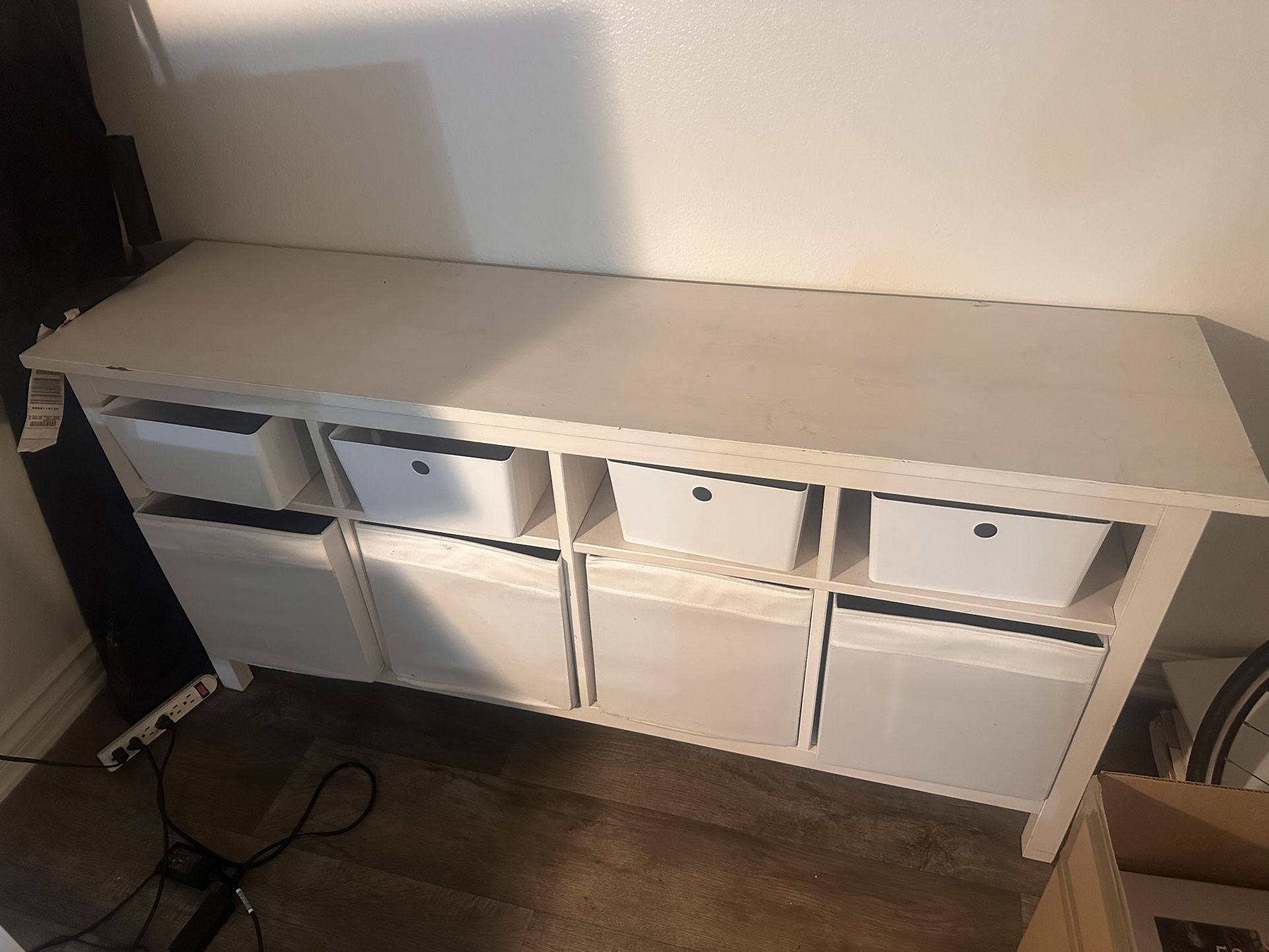 Ikea Shelf With Box Inserts