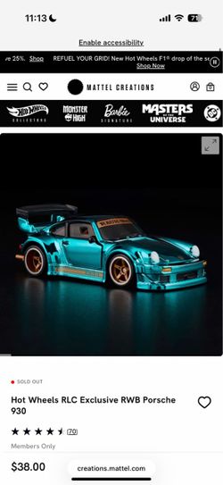 Hot Wheels RLC Exclusive RWB Porsche 930 SEALED UNOPENED.