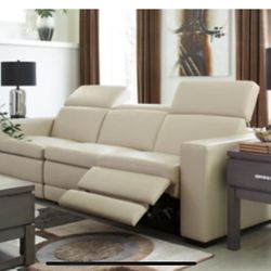 New Leather Electric Reclining Sectional 