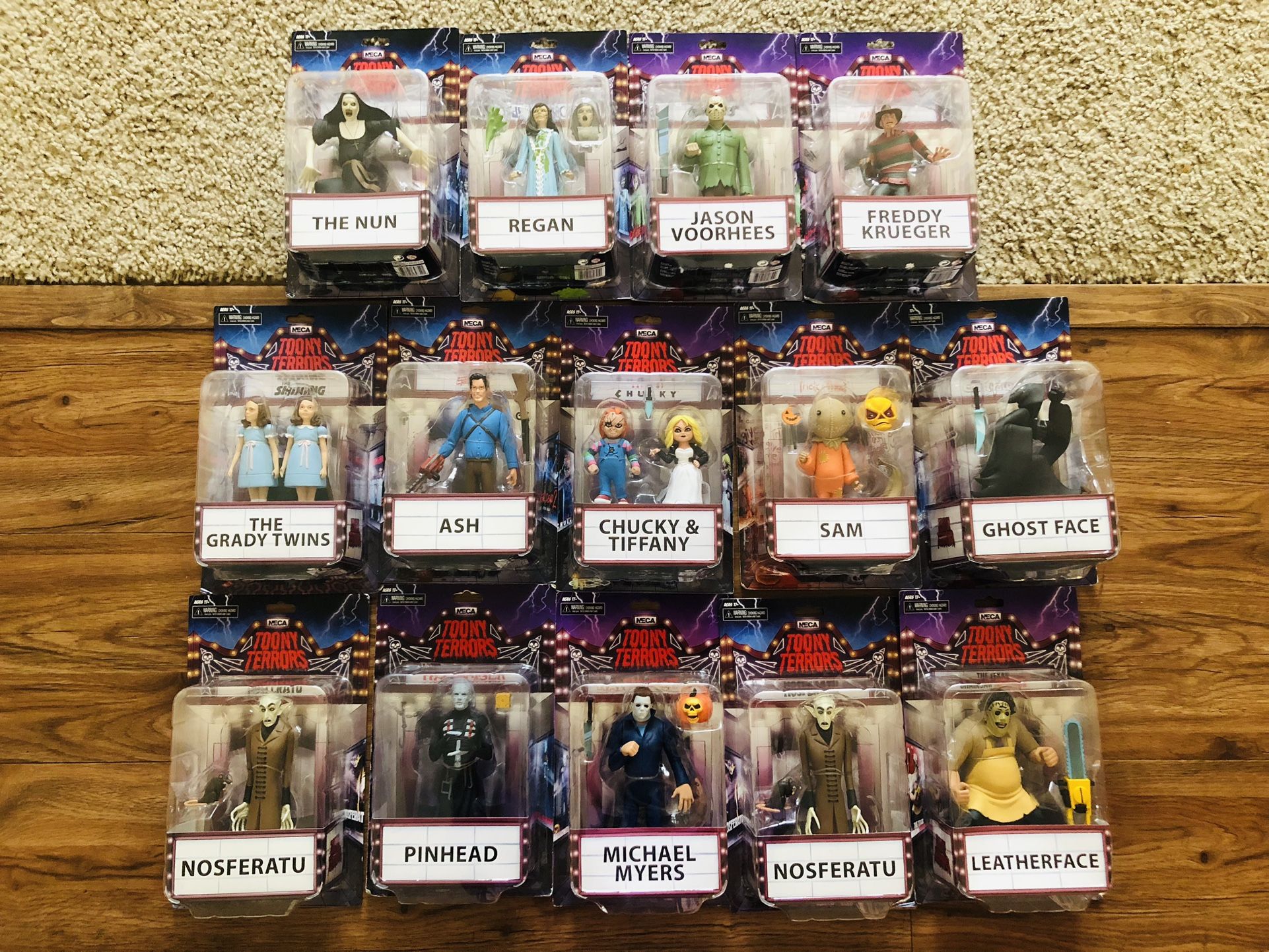 Neca Toony Terrors Texas Chainsaw Massacre, Chucky, Jason…