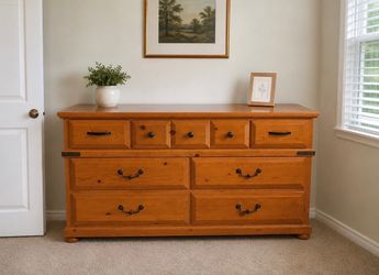 Solid Natural Wood Dresser
