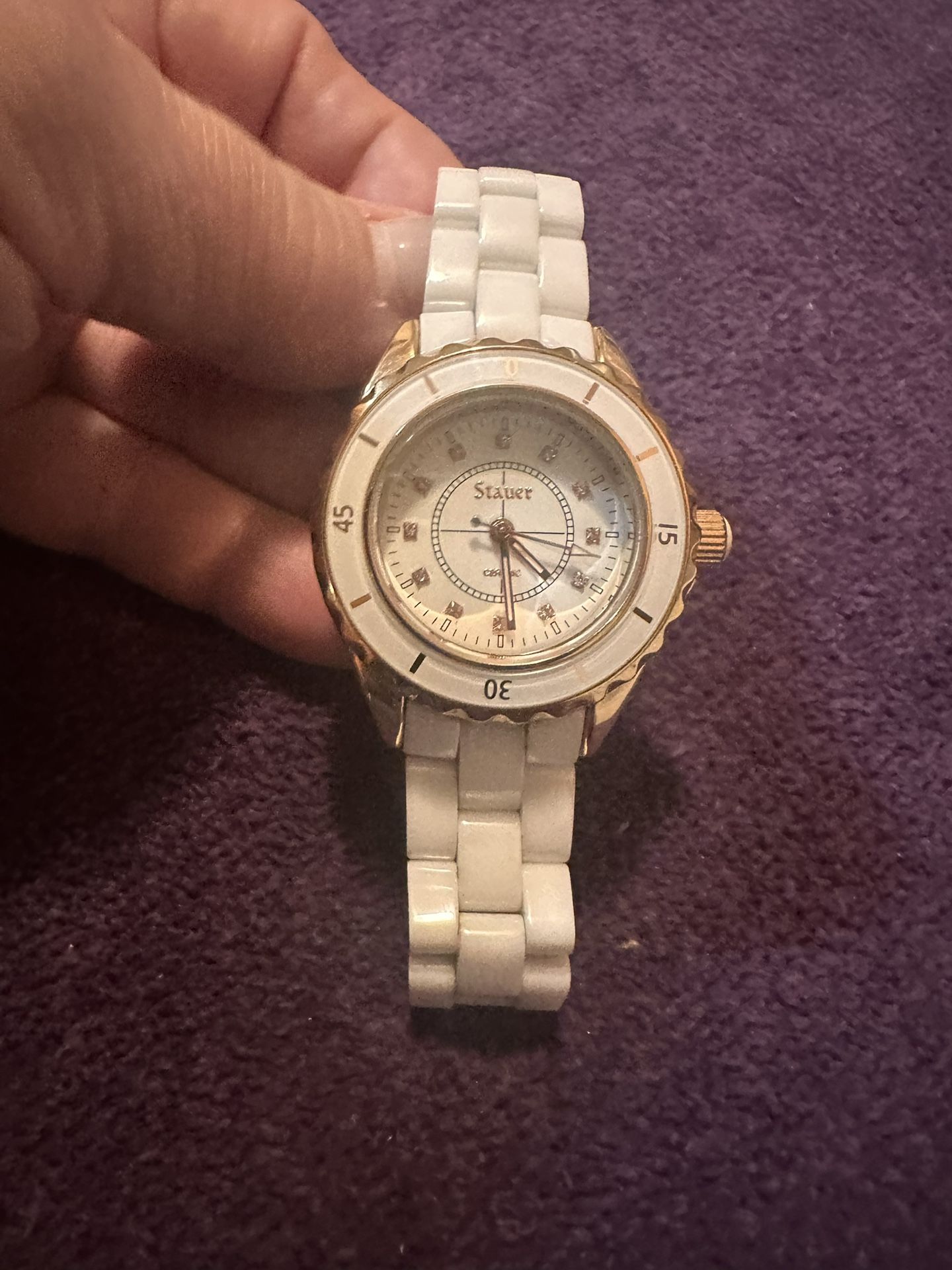 Designer Watch, NEW (ceramic and gold)