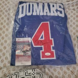 Autograph pistons Joe dumar's Jersey extra large j S.A. Certify