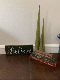 Holiday signage & Platters