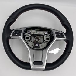 Mercedes Benz C300 Red Stitching Steering Wheel