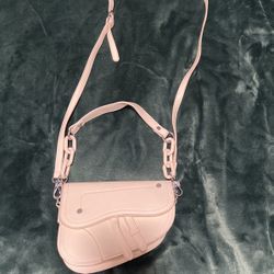 White Crossbody Saddlebag
