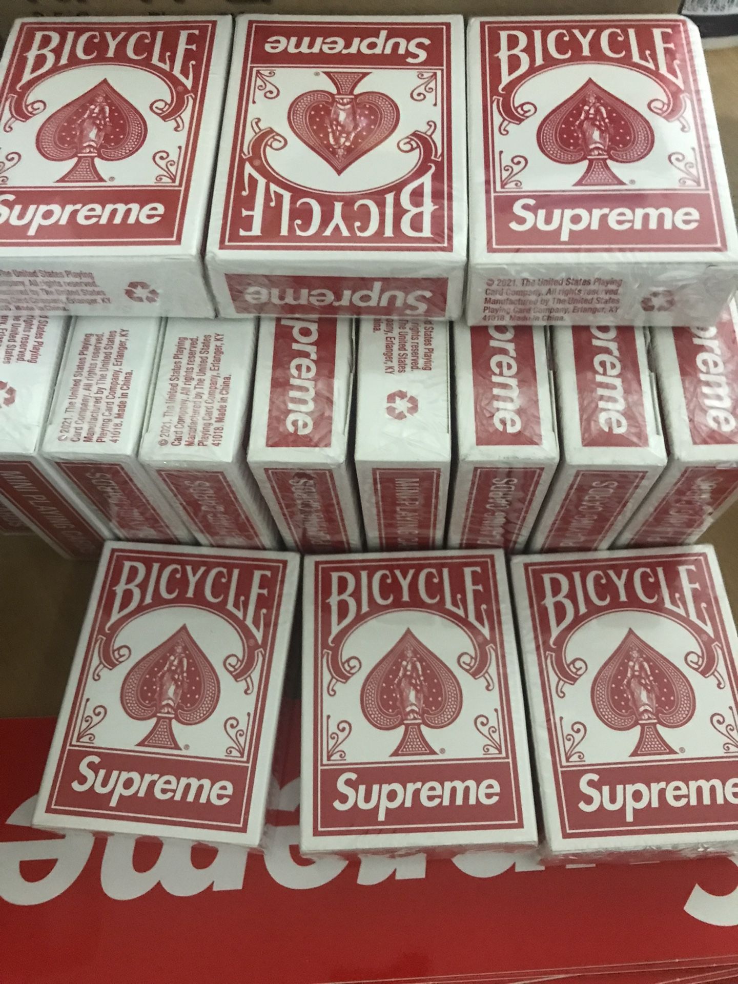 Supreme Bicycle Mini Playing Card