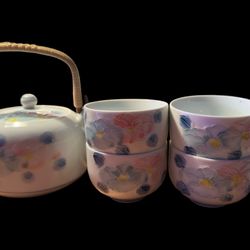 Signed Vintage Japanese Tea Set – Pristine Condition