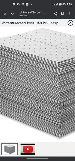 Commercially Use Absorbent Pads 100 Ct, 15 In x 19 In