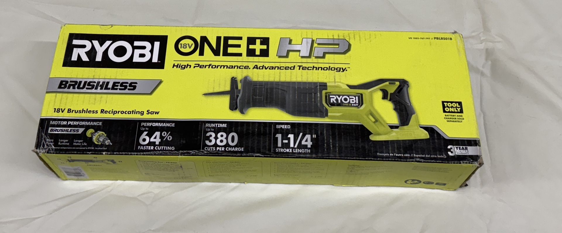 Ryobi One + HP Reciprocating Saw 