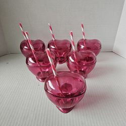 Room Essentials Valentine Heart Tumblers NEW 