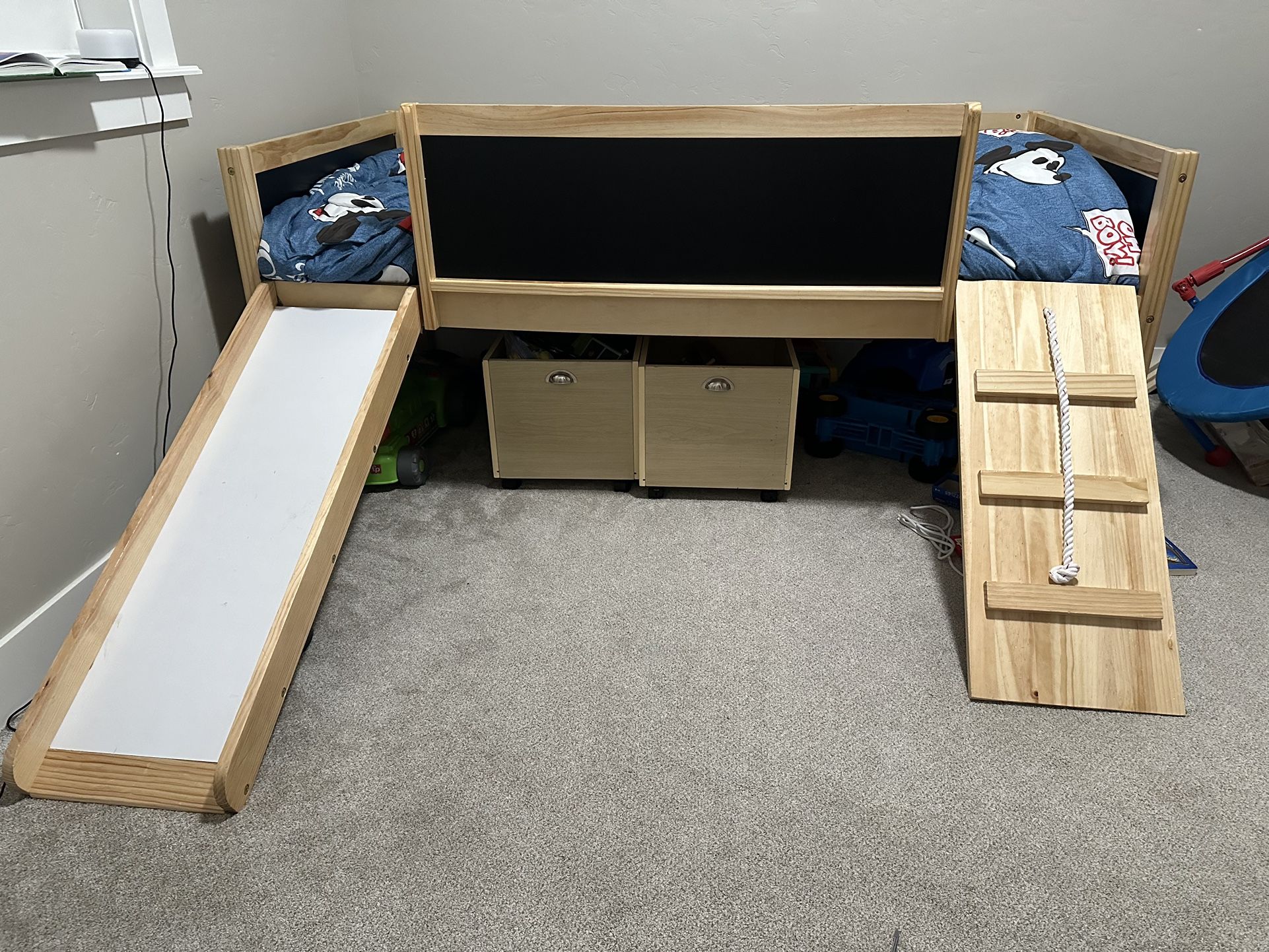 Toddler Bed With Slide-like New