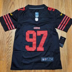 San Francisco 49ers football uniform No.97 Nick Bosa jersey embroidery 