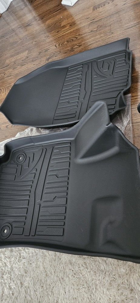 TripleAliners Floor Mats All Weather Compatible with 2025 Chevrolet Equinox Accessories 1st & 2nd Row Full Set Floor Liners TPE Custom Fit Protection