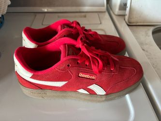 Red Reebok women’s shoes
