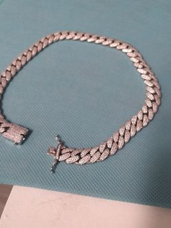 16" Cuban Choker With Stones