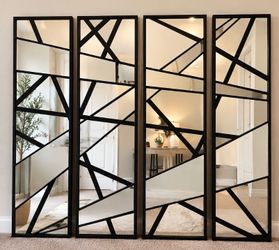 NEW Uttermost Looking Glass 4-Pc Designer Mirror Wall Set