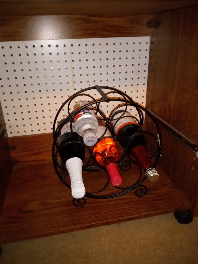 Cast Iron Wine Rack