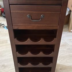 Brand New Wood Wine Rack Cabinet – 12 Bottle + Drawer (Tustin Pickup)