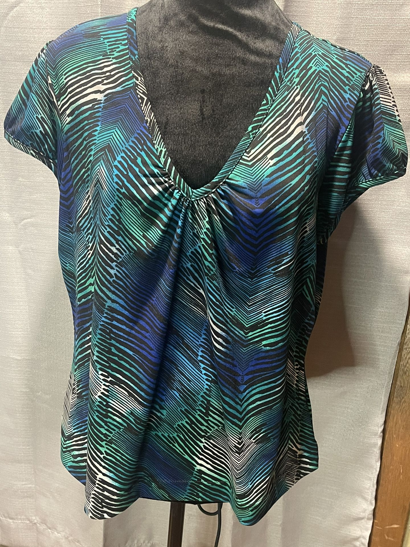 Short Sleeved Silky Shirt.