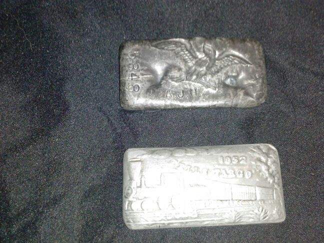 1852 wells fargo silver bars stamped serious buyers only