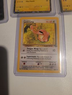 Lickitung Pokémon Card 38/64 Jungle Set 1999