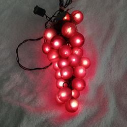 10 INCH SOFT RUBBERY GRAPES CHRISTMAS LIGHT 
