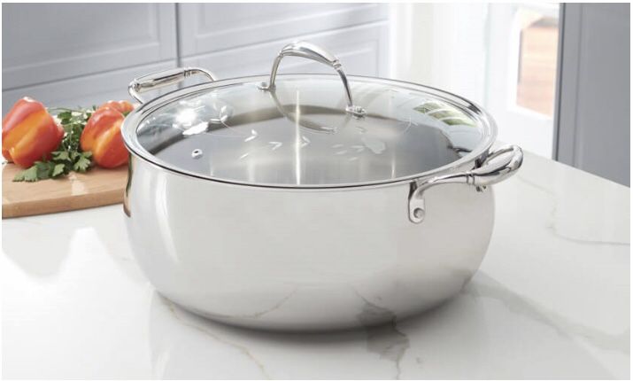 Tri-ply Stainless Steel 16Qt Casserole Princess House #5726