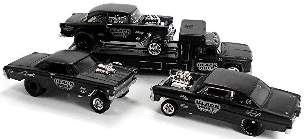 Hot Wheels Car Culture Team Transport Black Hole Gasser Set Of 4
