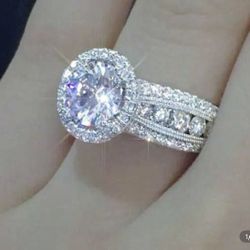 1PC Elegant Women's Fashion Ring Size 7