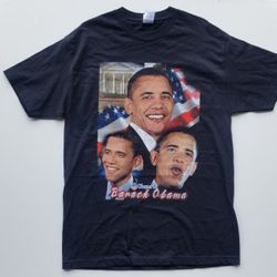 Vintage 2008 Obama Campaign Tshirt Rap tee  $100 (Good Condition) Size L 