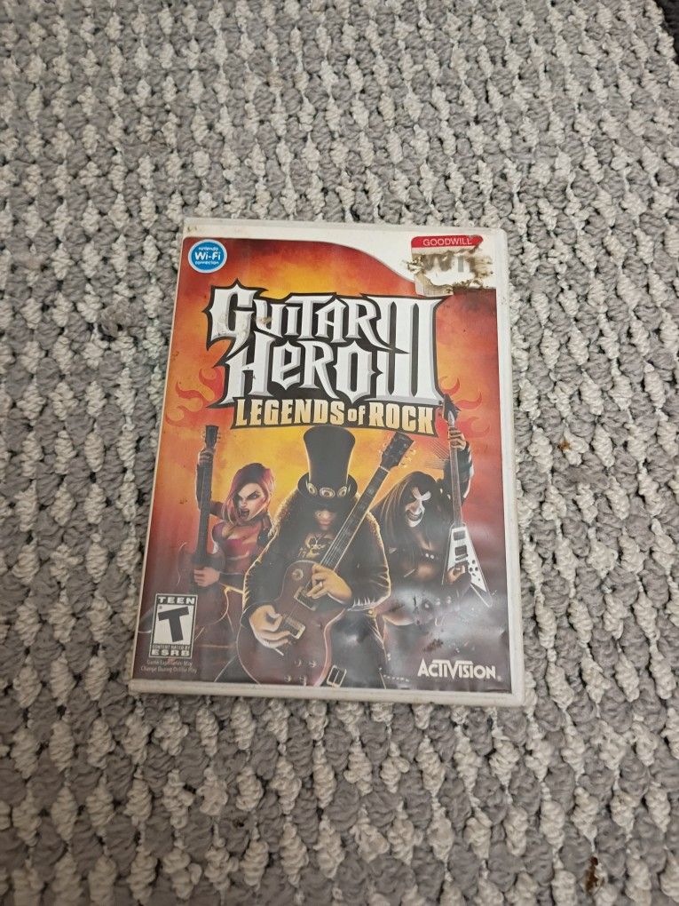 Guitar Hero 3 Legends Of Rock Wii Game