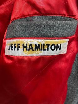 NFL Vintage Jeff Hamilton Jacket Coat 90s Retro 30 Teams Football All Over  Logos