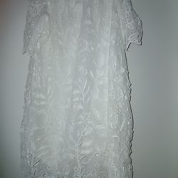 White DRESS OFF SHOULDER