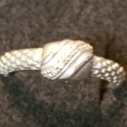 Cute Sterling silver And Diamond Ring.