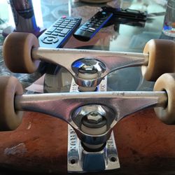 Krux 8.5 Reverse Kingpin Trucks/ Spitfire Wheels/Bones Reds