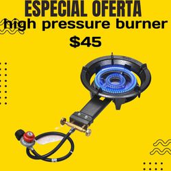 Cast Iron High Pressure Burner Stove For Outdoor Cooking  Quemador De Llama Alta Con Regulador Para Ajustarla