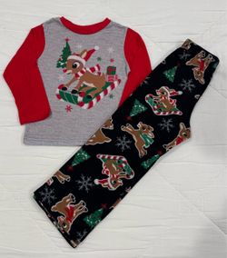 Rudolph Red Nose Reindeer Kids Size 6 Pajamas Pj