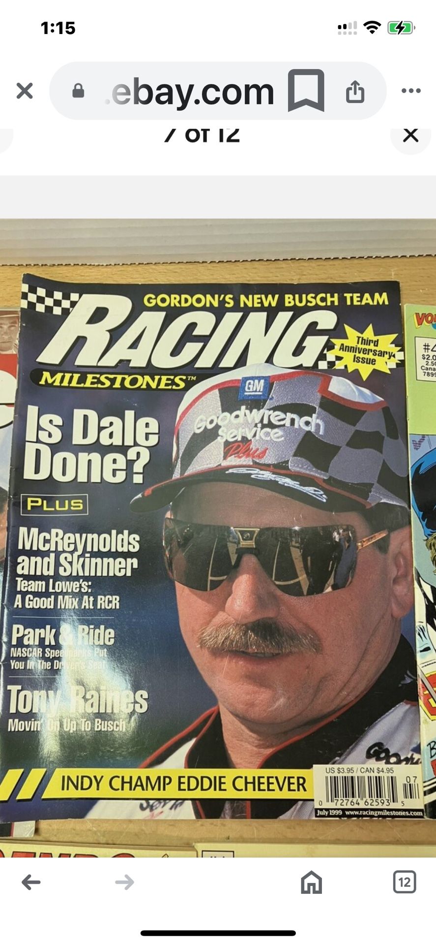 Racing magazine edition Is Dale Done